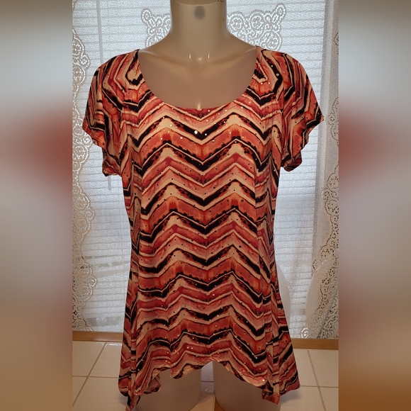 Studio 226 pink sparkle top size Medium - Picture 1 of 5